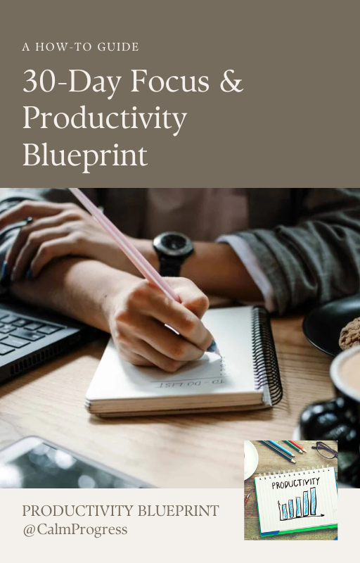 Productivity Blueprint Mockup